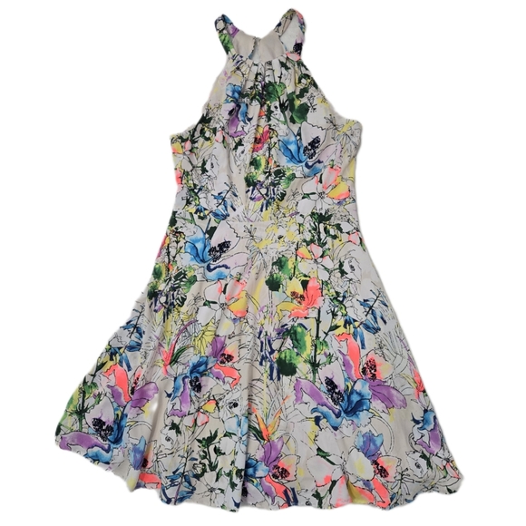 Express Floral Halter Dress - Multicolor - Picture 2 of 7